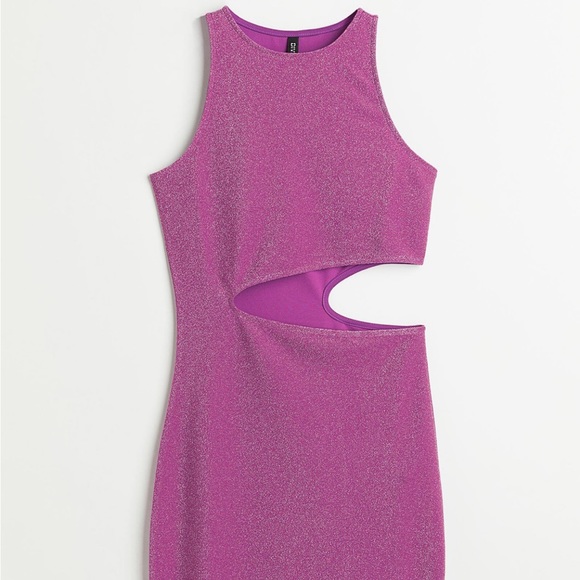 H&M glitter bodycon cut out dress - Picture 8 of 16